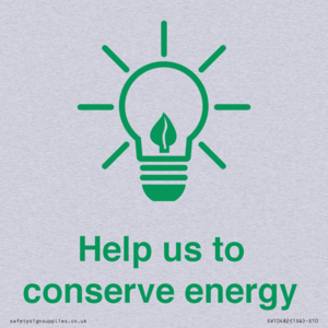 Help us to conserve energy 